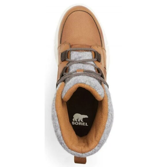 New Women's Sorel Explorer II Carnival Felt WP Winter Boots - Sage Dark Stone - Picture 3 of 7